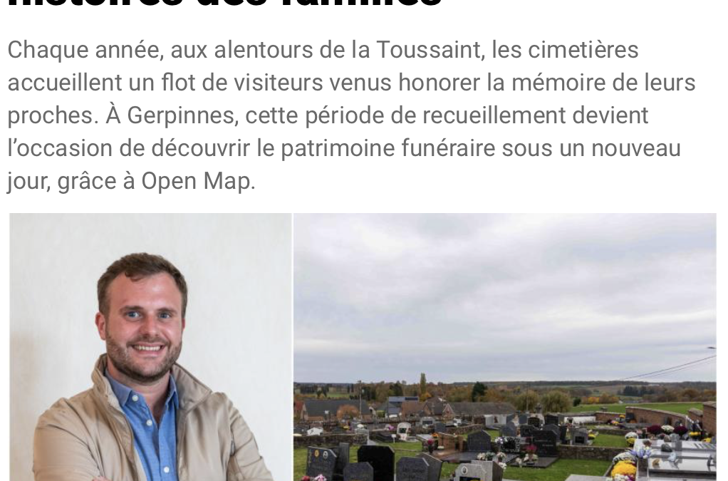 Les cimetières en ligne grâce à Openmap